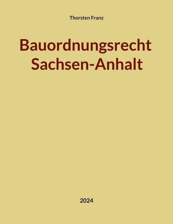 Produktbild: Bauordnungsrecht Sachsen-Anhalt