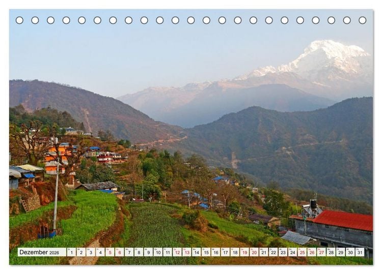 Produktbild: Der POON HILL TREK in NEPAL (Tischkalender 2026 DIN A5 quer), CALVENDO Monatskalender