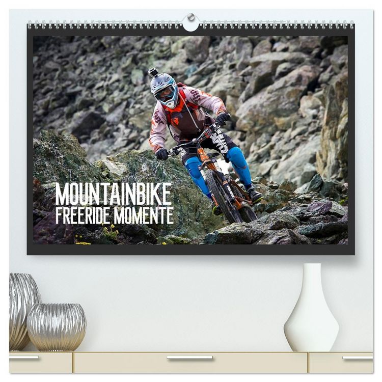 Produktbild: Mountainbike Freeride Momente (hochwertiger Premium Wandkalender 2026 DIN A2 quer), Kunstdruck in Hochglanz
