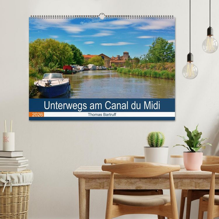 Produktbild: Unterwegs am Canal du Midi (Wandkalender 2026 DIN A2 quer), CALVENDO Monatskalender