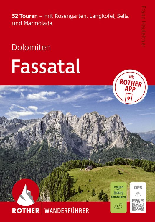 Produktbild: ROTHER Wanderf&uuml;hrer Dolomiten - Fassatal. 52 Touren &ndash; mit Rosengarten, Langkofel, Sella und Marmolada