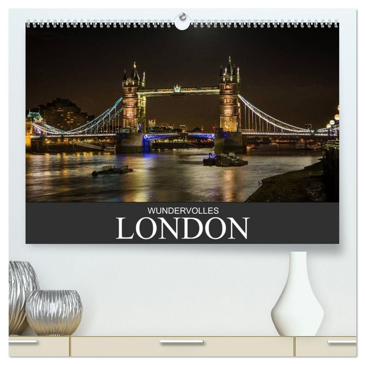 Produktbild: Wundervolles London (hochwertiger Premium Wandkalender 2026 DIN A2 quer), Kunstdruck in Hochglanz
