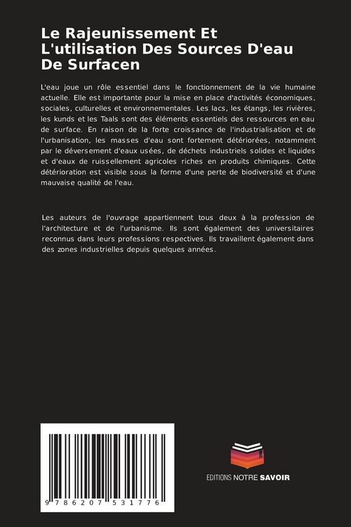 Produktbild: Le Rajeunissement Et L'utilisation Des Sources D'eau De Surfacen