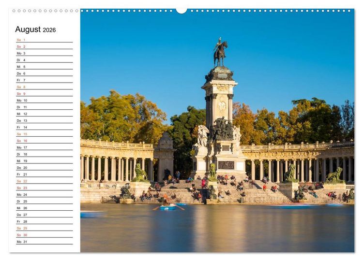 Produktbild: Metropole Madrid (Wandkalender 2026 DIN A2 quer), CALVENDO Monatskalender