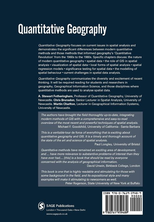 Produktbild: Quantitative Geography