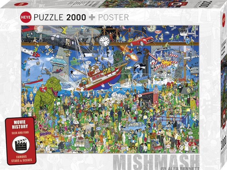 Produktbild: MOVIE HISTORY, HEYE Puzzle von Alex Bennett