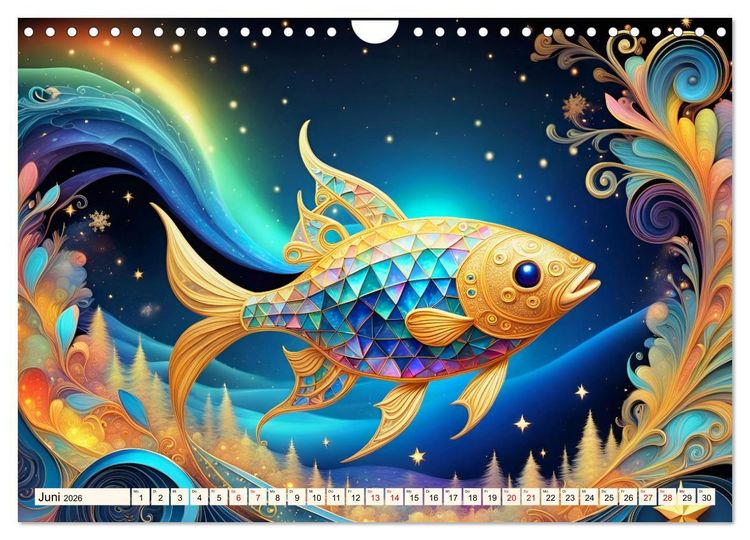 Produktbild: Tiere aus Regenbogenfarben (Wandkalender 2026 DIN A4 quer), CALVENDO Monatskalender