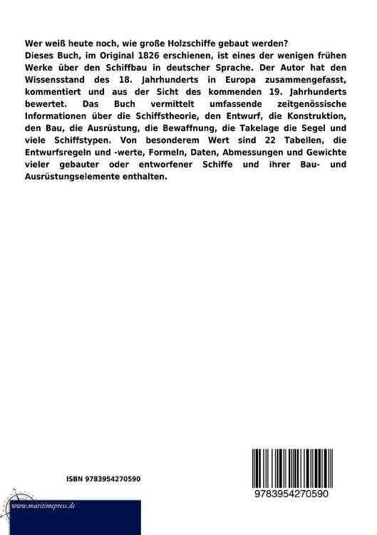 Produktbild: Die Schiffbaukunst (1826)