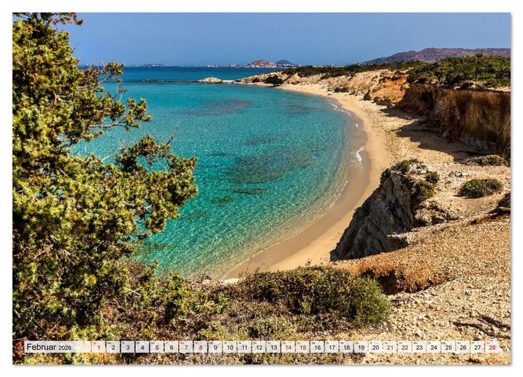 Produktbild: Die Insel Naxos - Ein Traum in blau und wei&szlig; (Wandkalender 2026 DIN A3 quer), CALVENDO Monatskalender