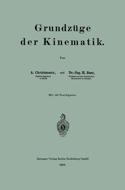 Produktbild: Grundz&uuml;ge der Kinematik