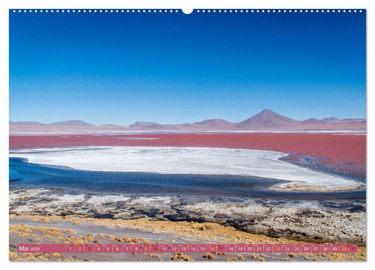 Produktbild: Farbenfrohes Bolivien (hochwertiger Premium Wandkalender 2026 DIN A2 quer), Kunstdruck in Hochglanz