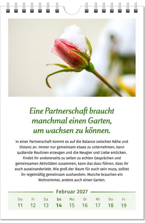 Produktbild: Der Lebensfreude-Kalender 2027 im Gro&szlig;format