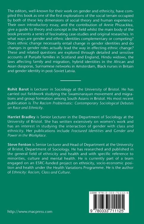 Produktbild: Ethnicity, Gender and Social Change