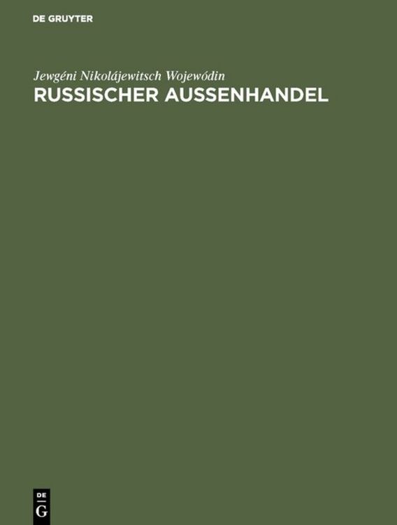 Produktbild: Russischer Au&szlig;enhandel