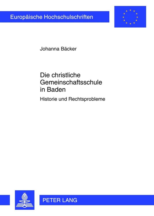 Produktbild: Die christliche Gemeinschaftsschule in Baden