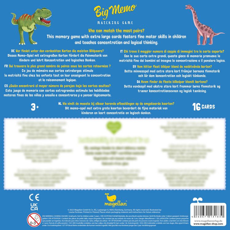 Produktbild: Big Memo - Dinosaurs