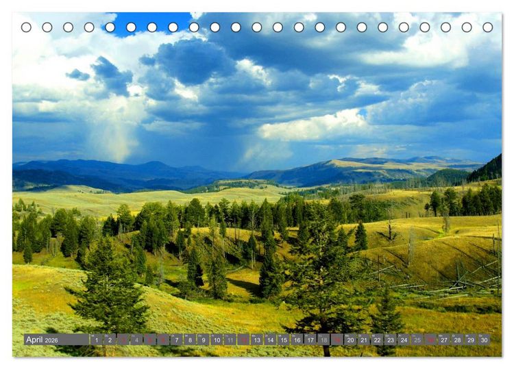 Produktbild: Wyoming &bull; Impressionen (Tischkalender 2026 DIN A5 quer), CALVENDO Monatskalender