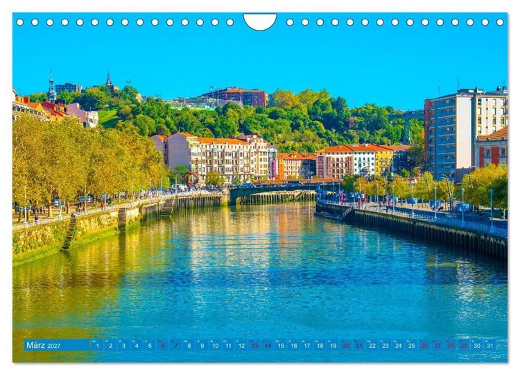 Produktbild: Buntes Bilbao (Wandkalender 2027 DIN A4 quer), CALVENDO Monatskalender