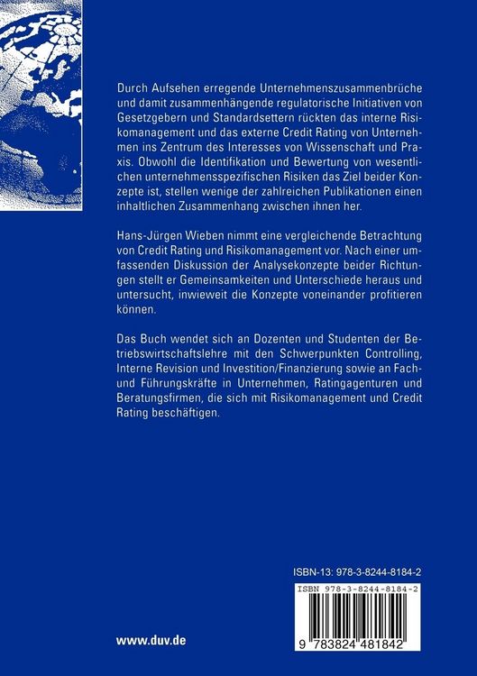 Produktbild: Credit Rating und Risikomanagement