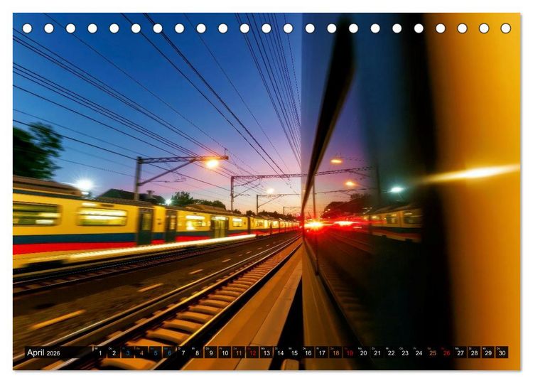 Produktbild: Z&uuml;ge in Bewegung (Tischkalender 2026 DIN A5 quer), CALVENDO Monatskalender