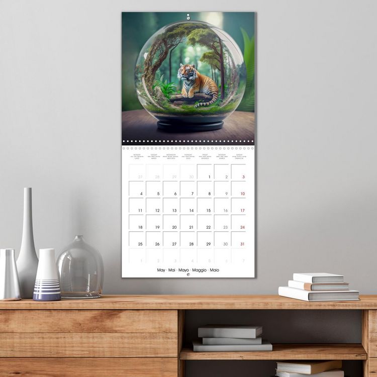 Produktbild: Small world in the glas sphere (Wall Calendar 2026 12 &times; 12 Inch) CALVENDO 12 Month Wall Calendar