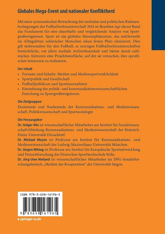 Produktbild: Globales Mega-Event und nationaler Konfliktherd