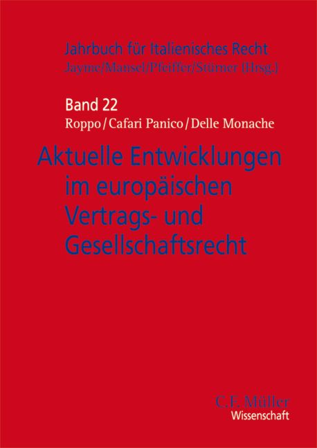 Produktbild: Aktuelle Entwicklungen im europ&auml;ischen Vertrags- und Gesellschaftsrecht