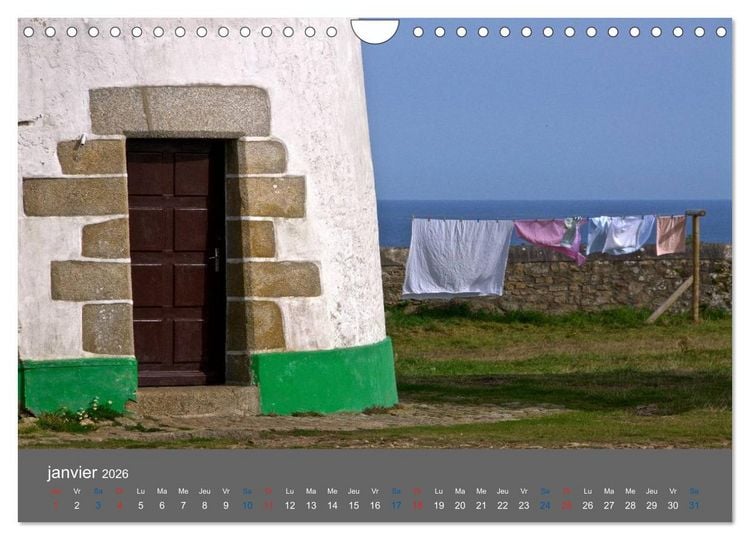 Produktbild: COULEURS d'OUESSANT (Calendrier mural 2026 DIN A4 vertical), CALVENDO calendrier mensuel