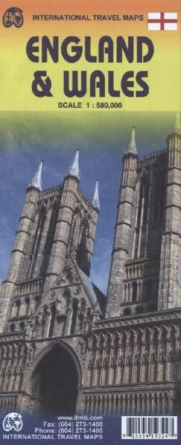 Produktbild: England/Wales Travel Ref. Map