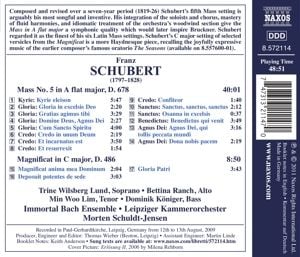 Produktbild: Schuldt-Jensen/Immortal Bach Ensemble: Messe 5/Magnificat