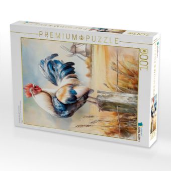 Produktbild: CALVENDO Puzzle Ein stolzer Hahn darf nicht fehlen | 1000 Teile Lege-Gr&ouml;&szlig;e 64x48cm Foto-Puzzle f&uuml;r gl&uuml;ckliche Stunden