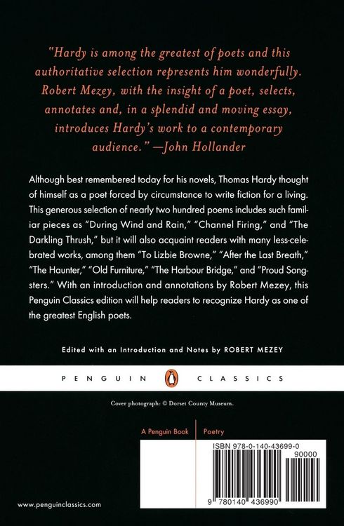 Produktbild: Selected Poems of Thomas Hardy