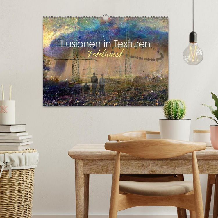 Produktbild: Illusionen in Texturen, Fotokunst (Wandkalender 2026 DIN A3 quer), CALVENDO Monatskalender