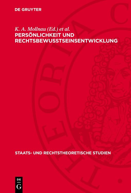 Produktbild: Pers&ouml;nlichkeit und Rechtsbewu&szlig;tseinsentwicklung