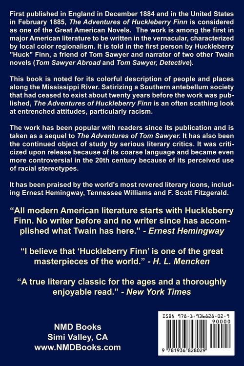 Produktbild: The Adventures of Huckleberry Finn
