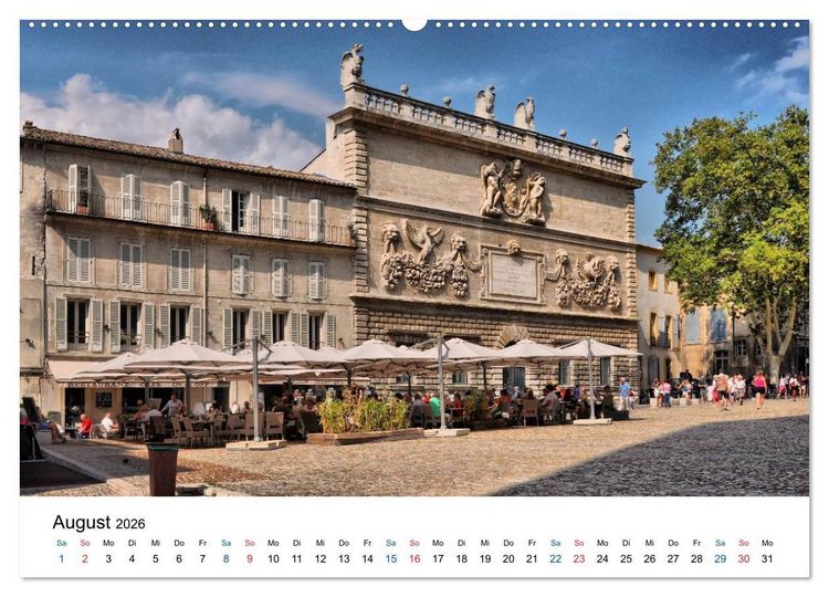 Produktbild: Avignon - Weltkulturerbe der UNESCO (hochwertiger Premium Wandkalender 2026 DIN A2 quer), Kunstdruck in Hochglanz