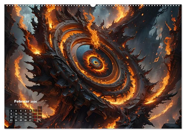 Produktbild: Portale in fremde Welten - Mystische Pforten (hochwertiger Premium Wandkalender 2026 DIN A2 quer), Kunstdruck in Hochglanz