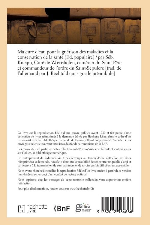 Produktbild: Ma cure d'eau pour la gu&eacute;rison des maladies et la conservation de la sant&eacute; (Ed. populaire) (&Eacute;d.1897)