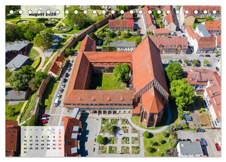 Produktbild: Prenzlau - Stadt im Herzen der Uckermark (Tischkalender 2026 DIN A5 quer), CALVENDO Monatskalender