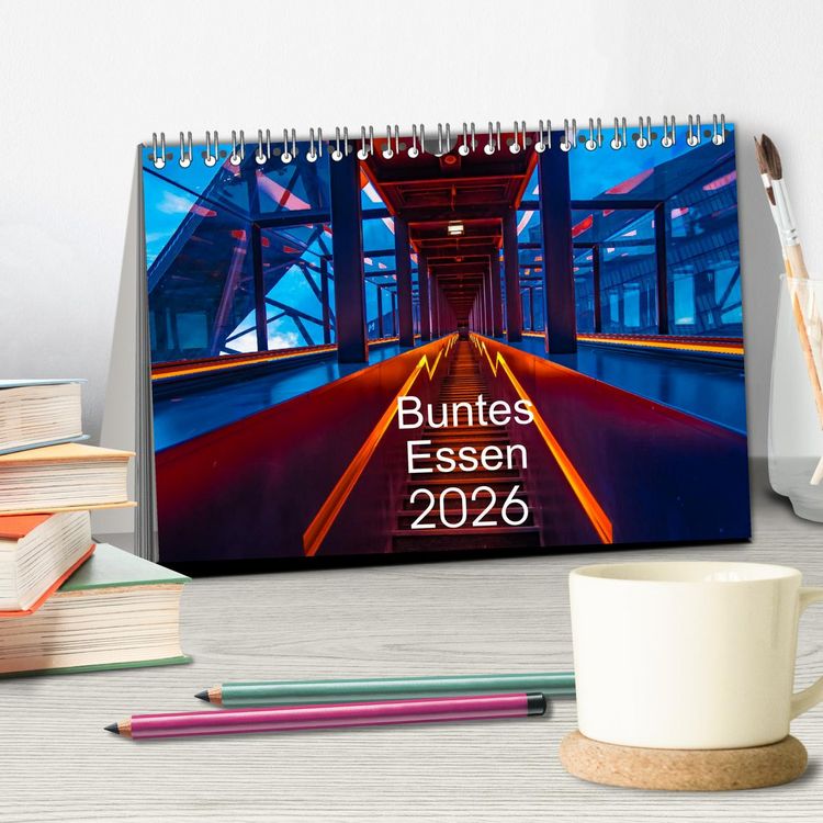 Produktbild: Buntes Essen 2026 (Tischkalender 2026 DIN A5 quer), CALVENDO Monatskalender