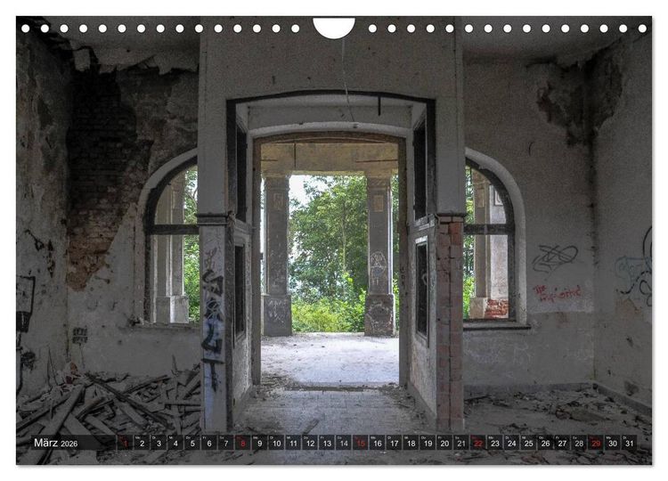 Produktbild: Lost Places in Deutschland 2026 (Wandkalender 2026 DIN A4 quer), CALVENDO Monatskalender