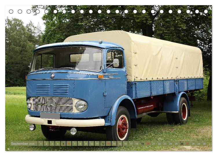 Produktbild: Historische Nutzfahrzeuge (Tischkalender 2026 DIN A5 quer), CALVENDO Monatskalender