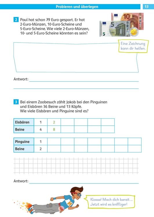 Produktbild: Die Mathe-Helden Textaufgaben/Sachaufgaben 3. Klasse