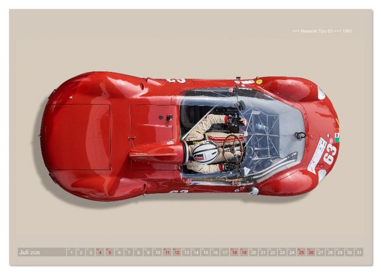 Produktbild: Two-Seater Racing Cars 1950-1960 (Tischkalender 2026 DIN A5 quer), CALVENDO Monatskalender