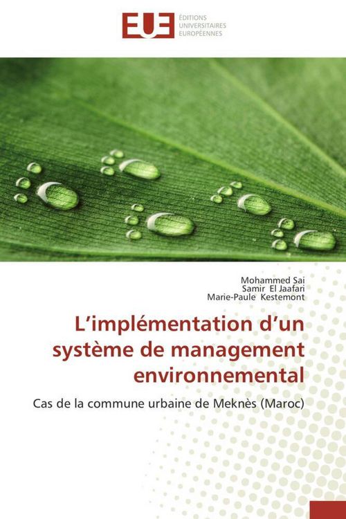 Produktbild: L'impl&eacute;mentation d'un syst&egrave;me de management environnemental