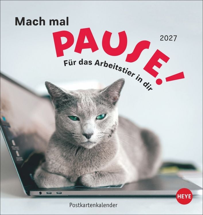 Produktbild: Mach mal Pause Postkartenkalender 2027 - F&uuml;r das Arbeitstier in dir