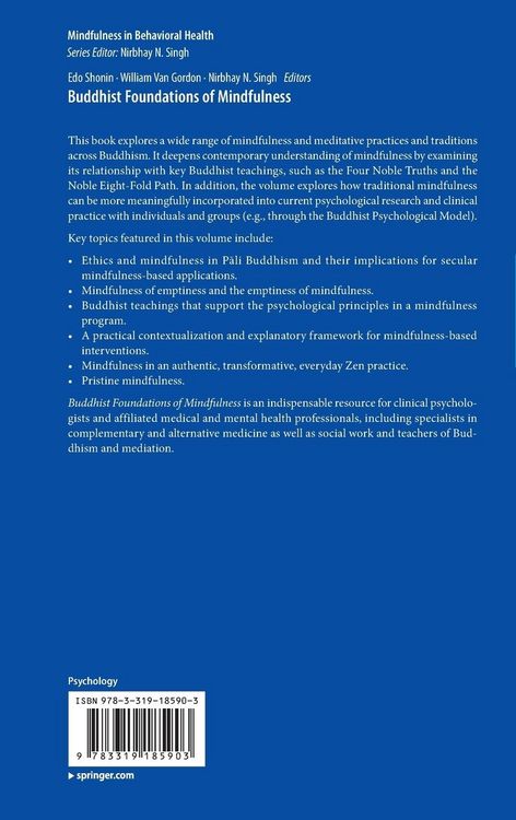 Produktbild: Buddhist Foundations of Mindfulness
