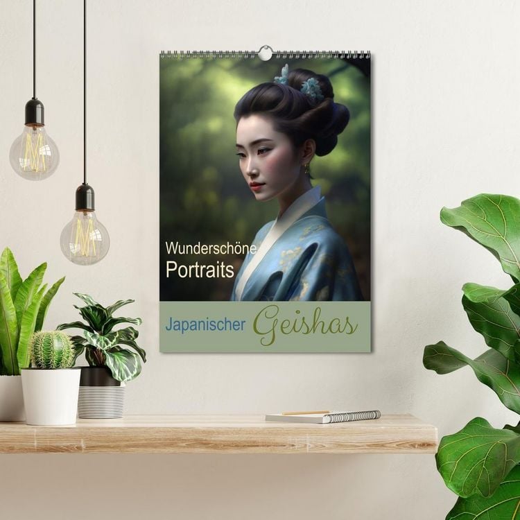 Produktbild: Wundersch&ouml;ne Portraits Japanischer Geishas (Wandkalender 2027 DIN A3 hoch), CALVENDO Monatskalender