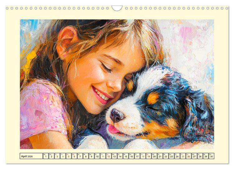 Produktbild: Mensch und Hund. Herzensverbindungen (Wandkalender 2026 DIN A3 quer), CALVENDO Monatskalender