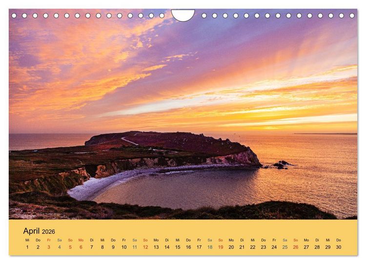 Produktbild: Sonnenunterg&auml;nge an der Atlantikk&uuml;ste (Wandkalender 2026 DIN A4 quer), CALVENDO Monatskalender